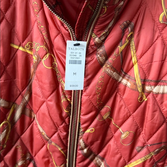 NWT Talbots Equestrian Puffer Quilted Vest Size Medium - Picture 3 of 4